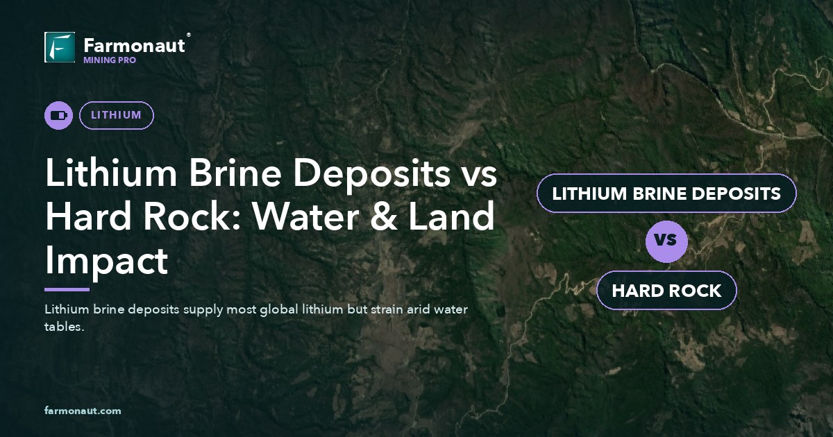 Lithium Brine Deposits Vs Hard Rock: Water &Amp; Land Impact