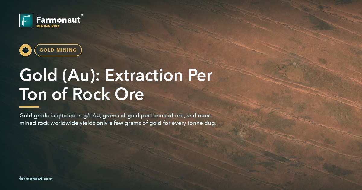 Gold (Au): Extraction Per Ton Of Rock Ore