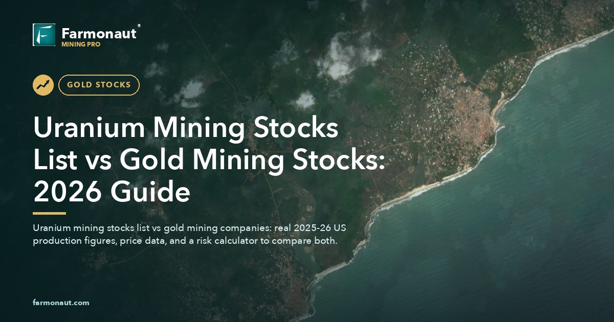 Uranium Mining Stocks List Vs Gold Mining Stocks: 2026 Guide