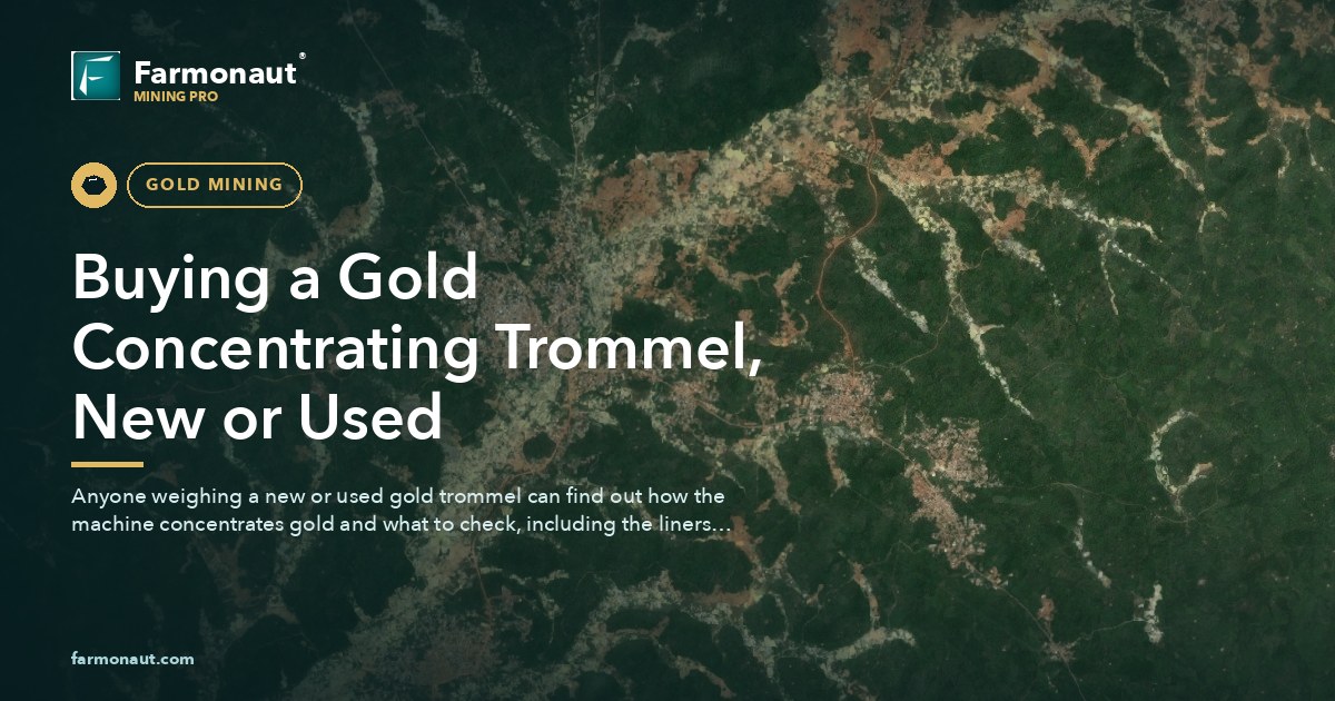 Buying A Gold Concentrating Trommel, New Or Used