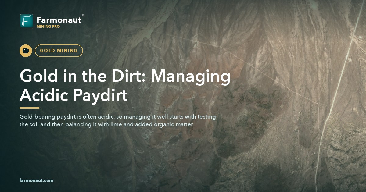 Gold In The Dirt: Managing Acidic Paydirt