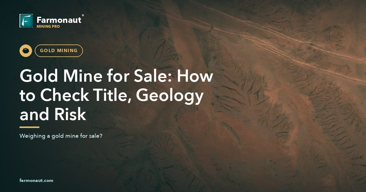Gold Mine For Sale: How To Check Title, Geology And Risk