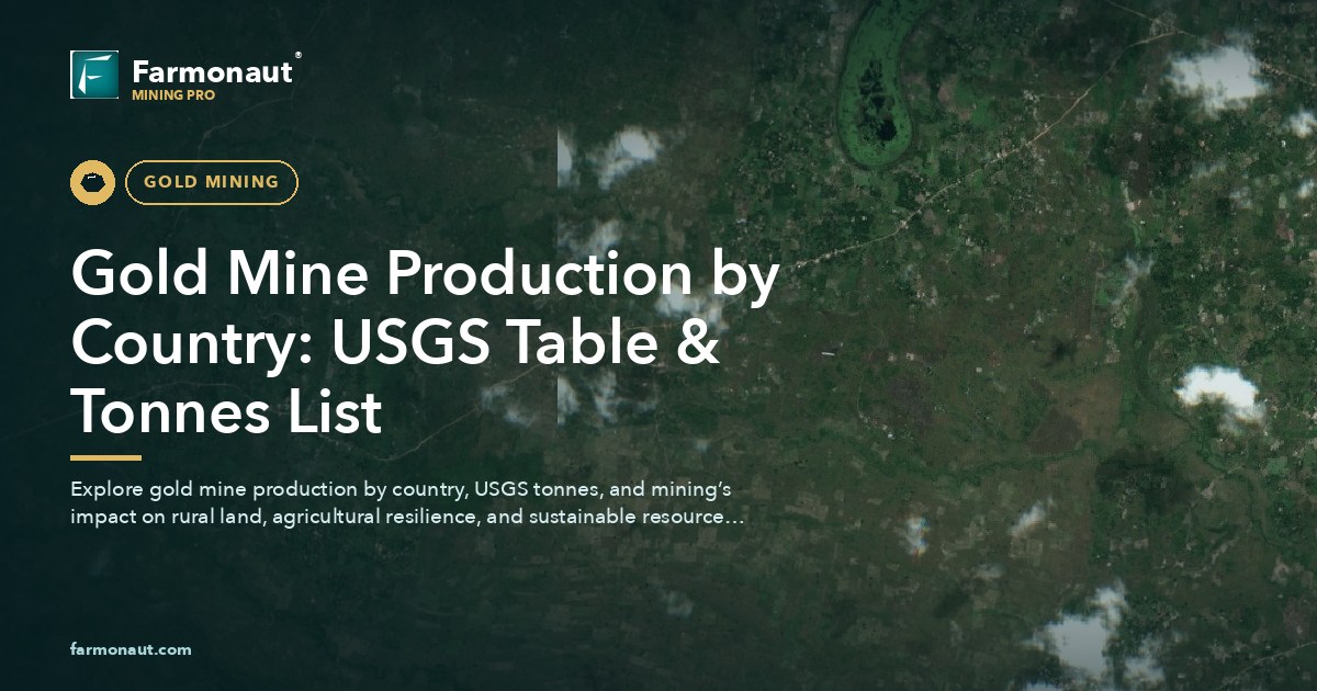 Gold Mine Production By Country: Usgs Table &Amp; Tonnes List