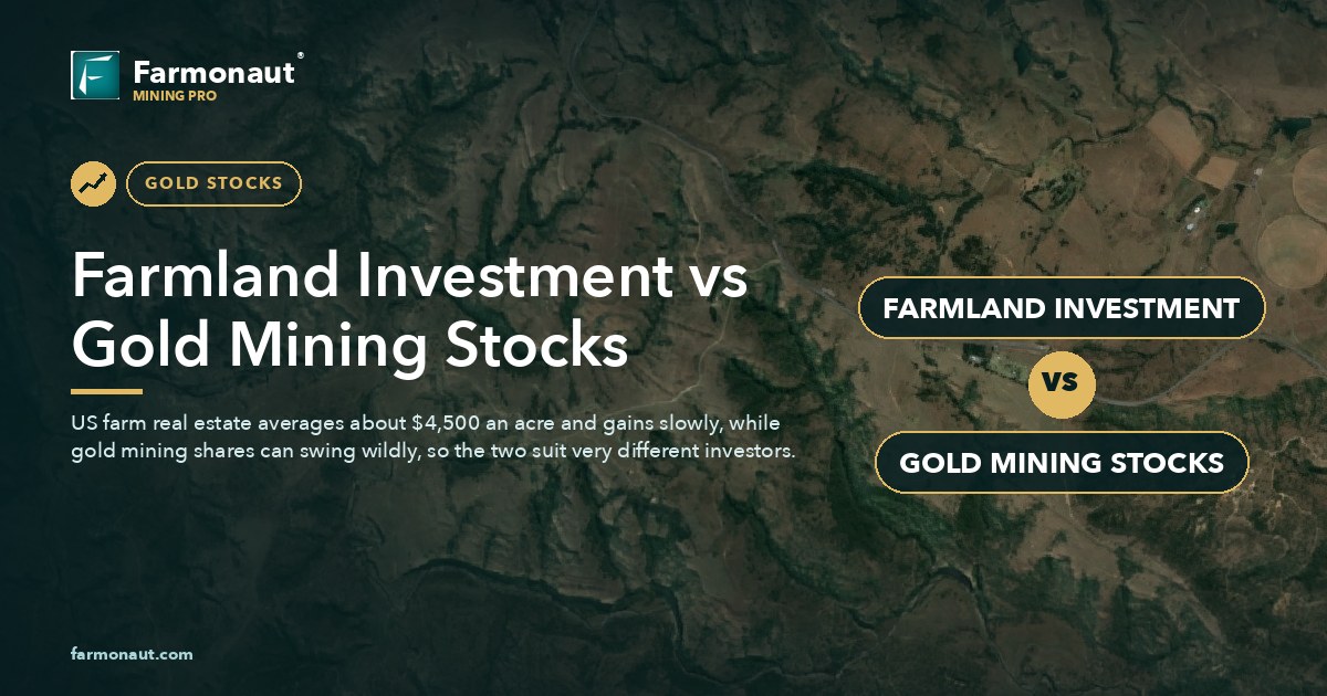 Farmland Investment Vs Gold Mining Stocks