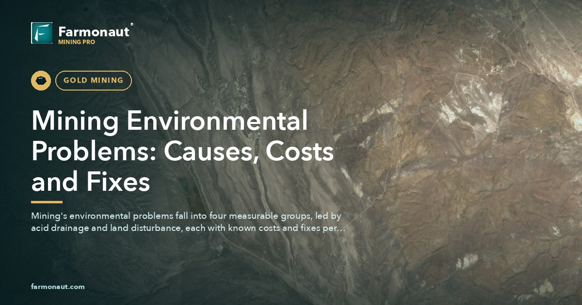 Mining Environmental Problems: Causes, Costs And Fixes