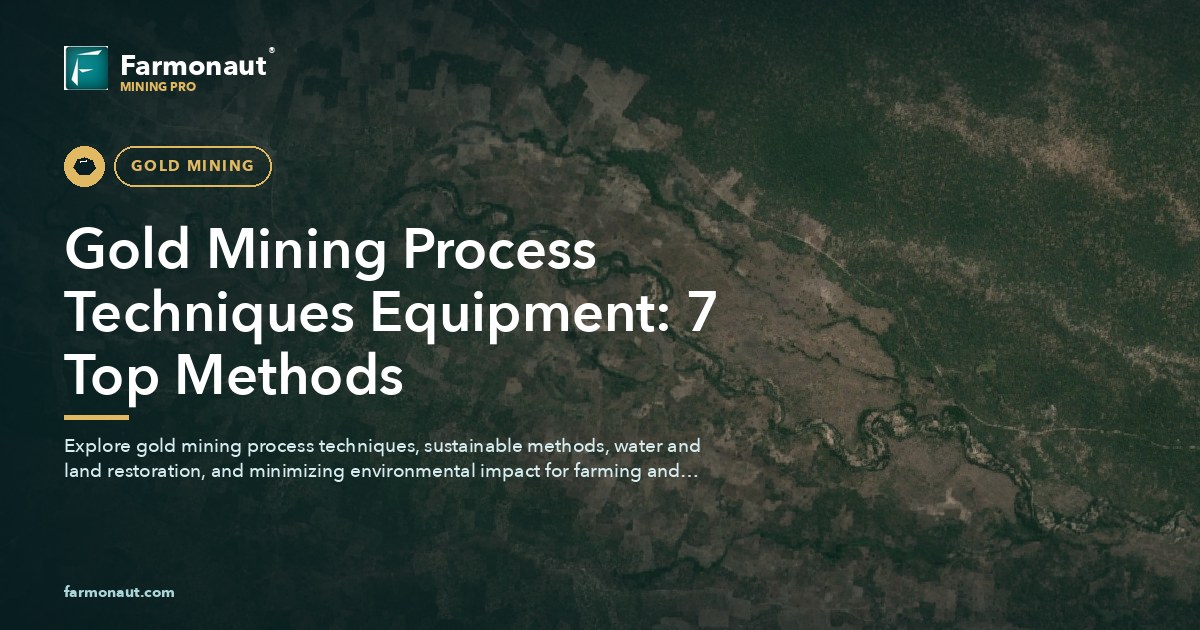 Gold Mining Process Techniques Equipment: 7 Top Methods