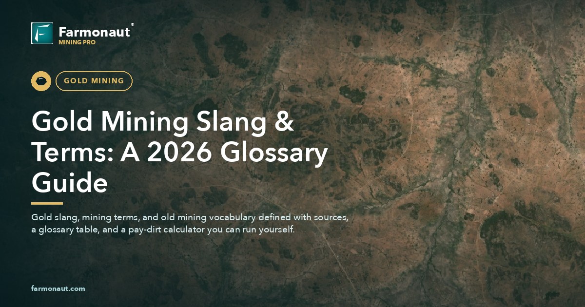 Gold Mining Slang &Amp; Terms: A 2026 Glossary Guide