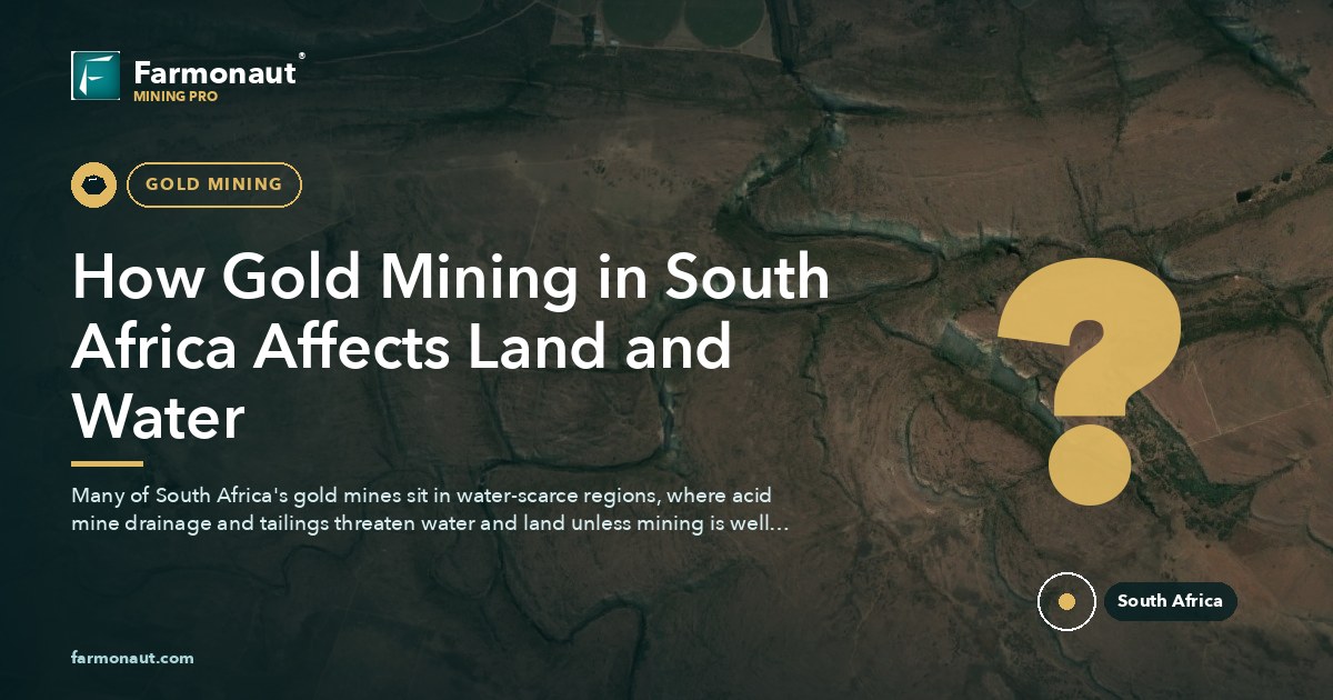 How Gold Mining In South Africa Affects Land And Water