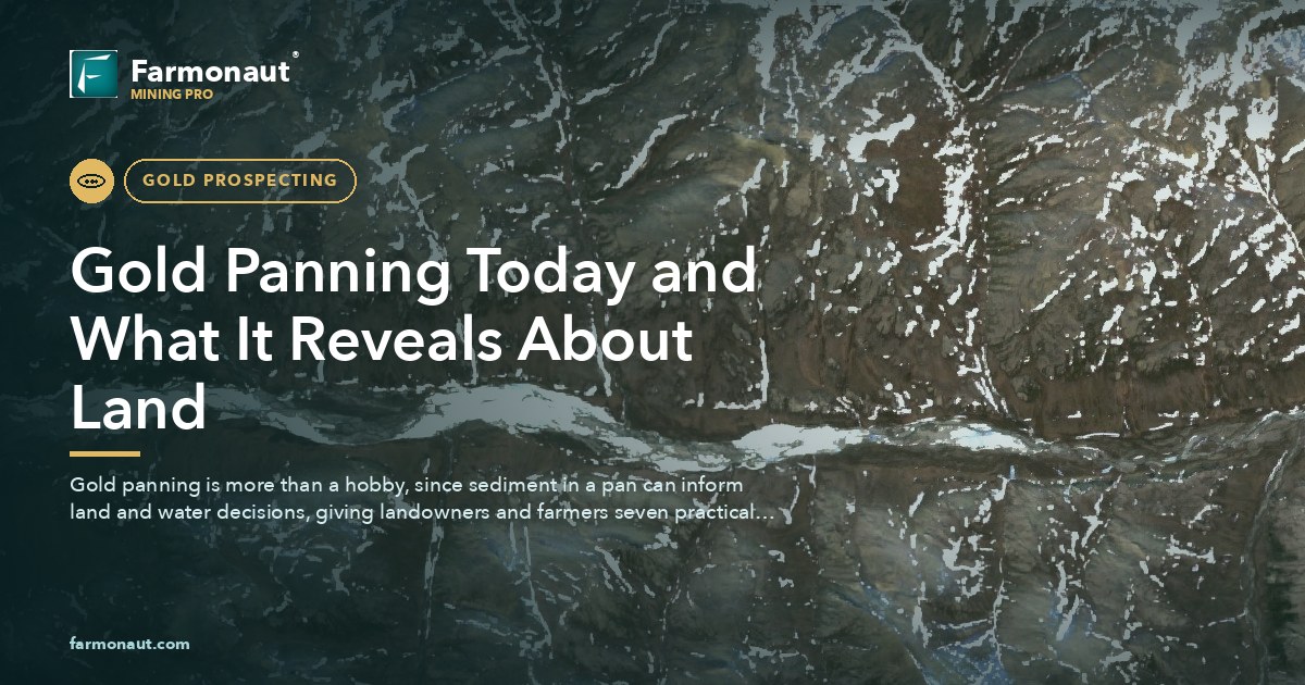 Gold Panning Today And What It Reveals About Land