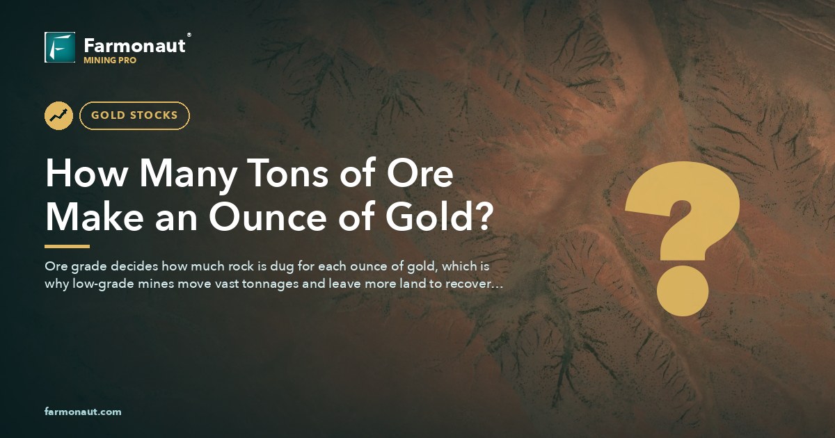 How Many Tons Of Ore Make An Ounce Of Gold?