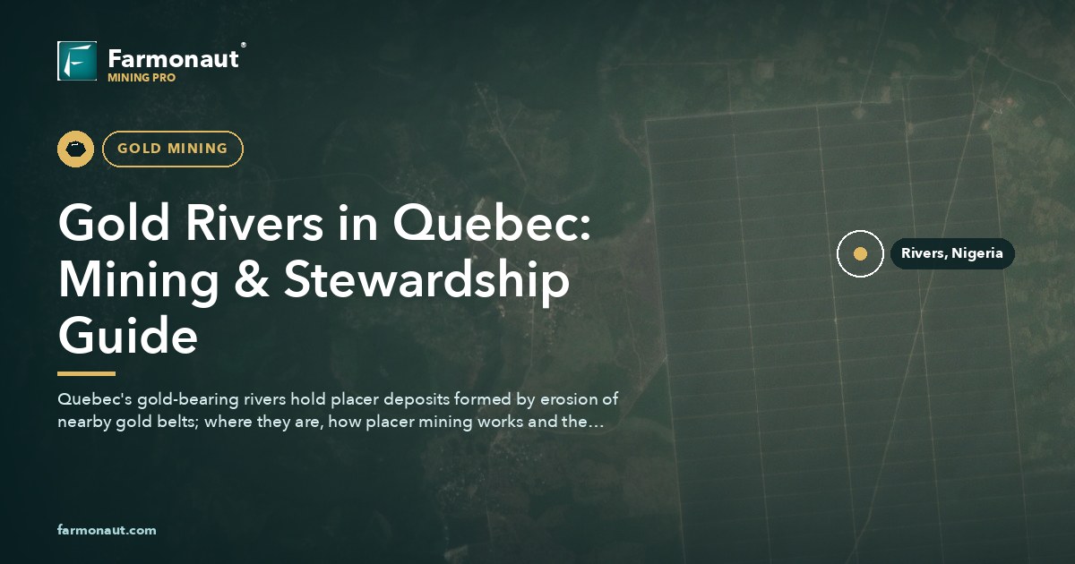Gold Rivers In Quebec: Mining &Amp; Stewardship Guide 182 Gold Rivers In Quebec: Mining &Amp; Stewardship Guide