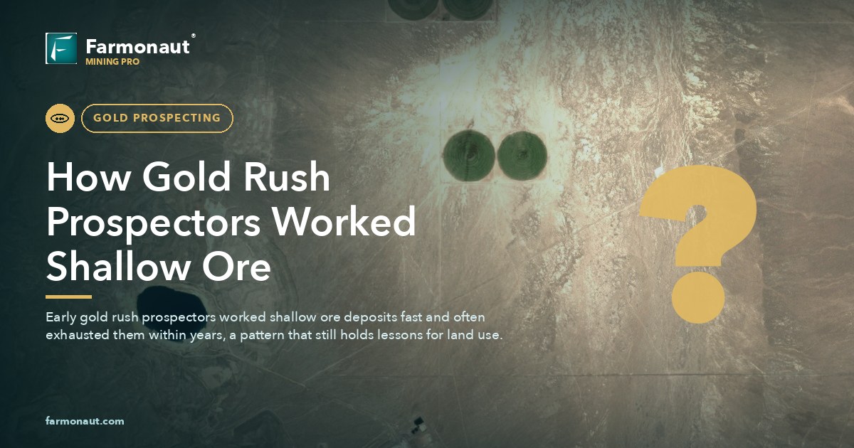 How Gold Rush Prospectors Worked Shallow Ore