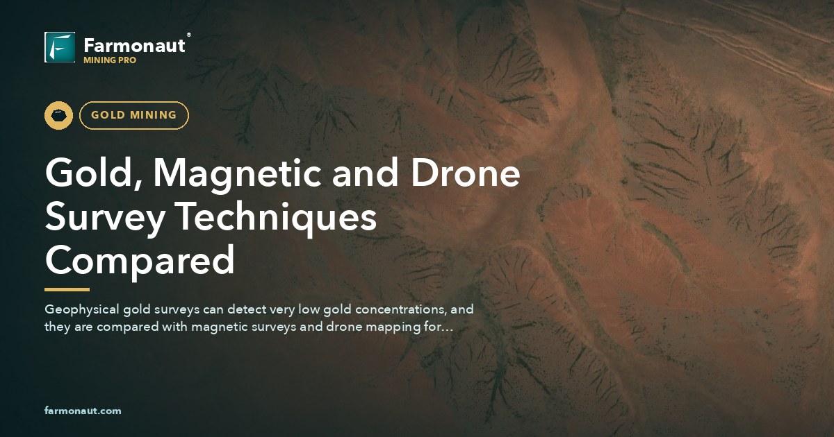 Gold, Magnetic And Drone Survey Techniques Compared