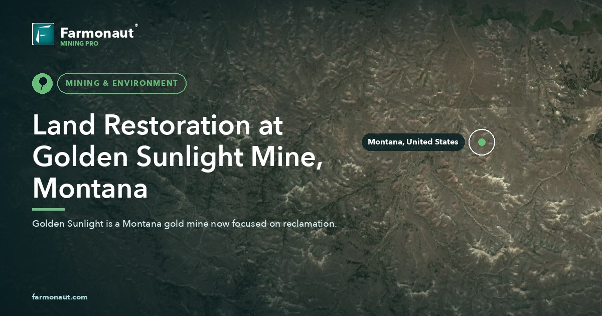 Land Restoration At Golden Sunlight Mine, Montana