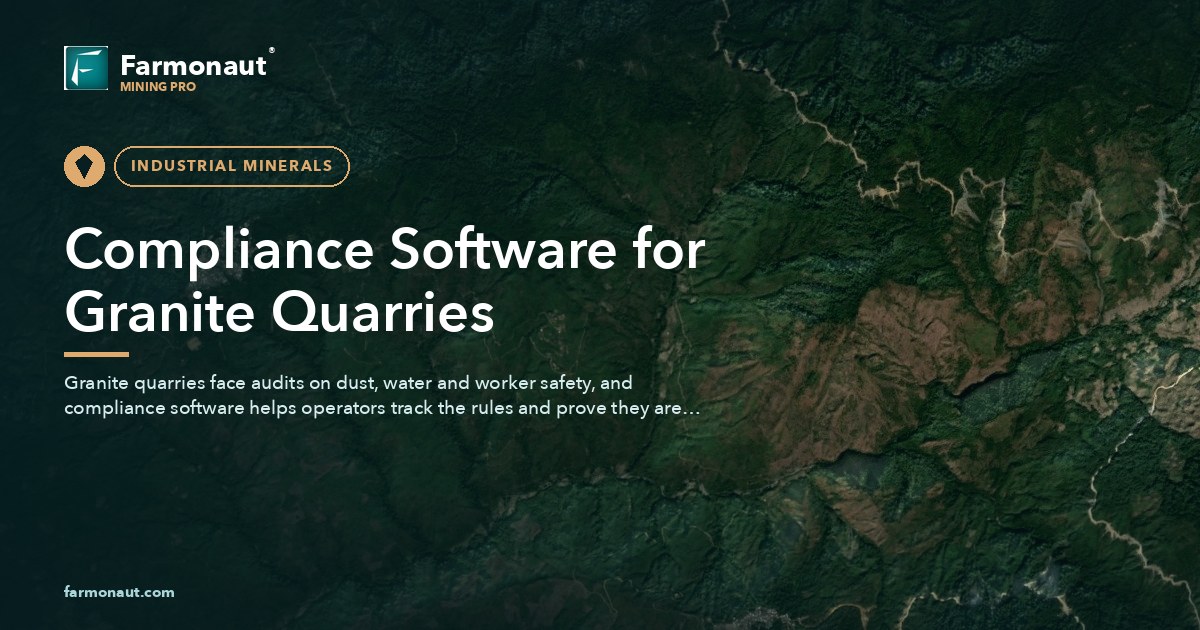 Compliance Software For Granite Quarries