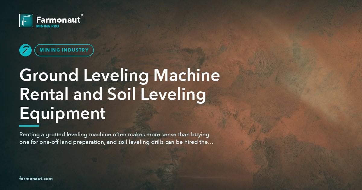 Ground Leveling Machine Rental And Soil Leveling Equipment