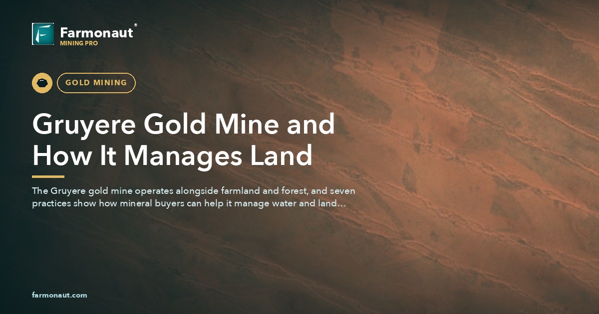 Gruyere Gold Mine And How It Manages Land