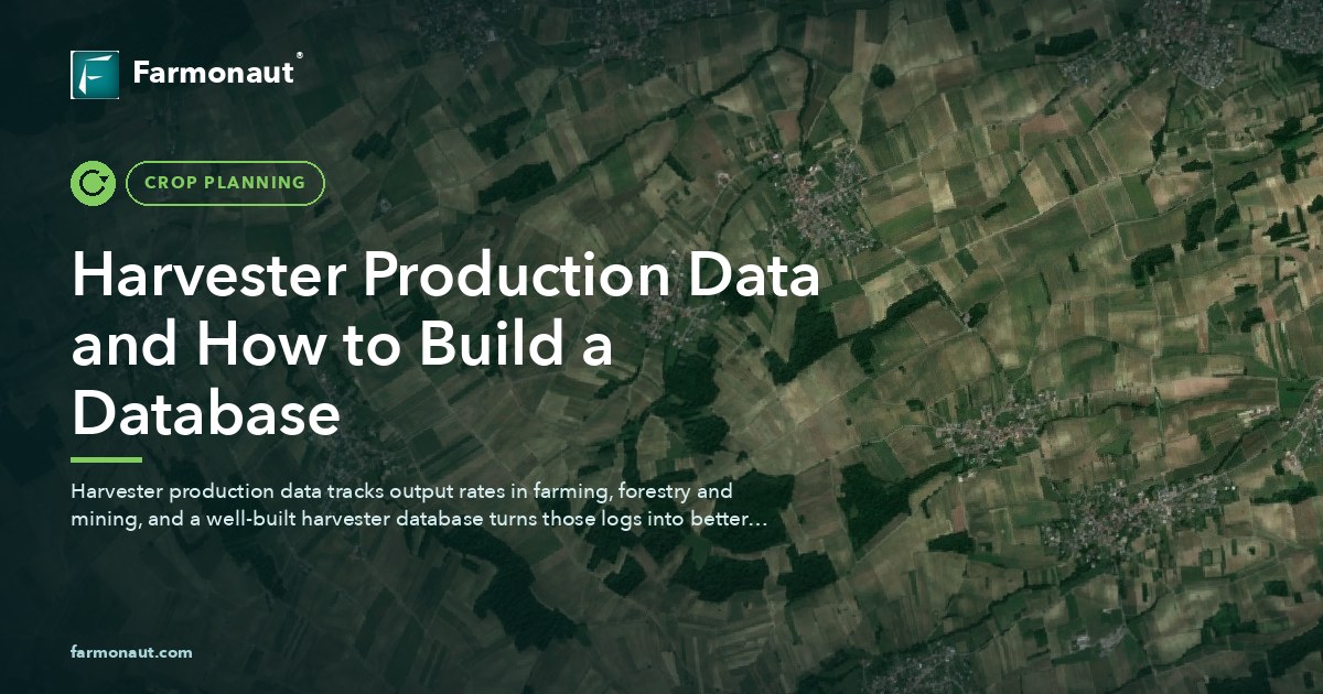 Harvester Production Data And How To Build A Database