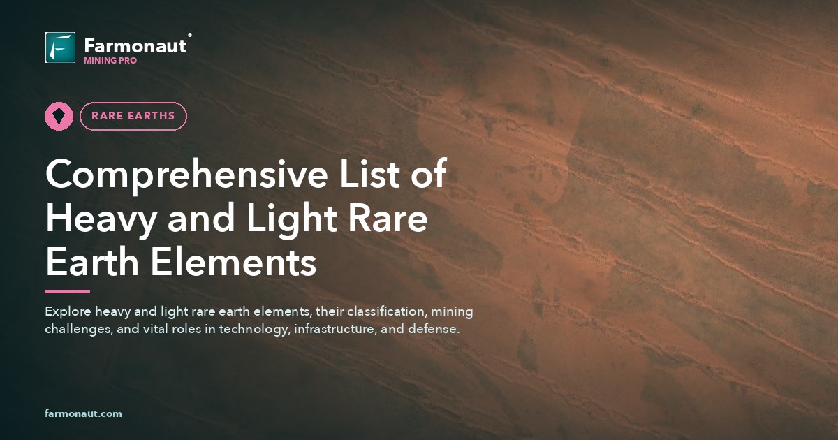 Comprehensive List Of Heavy And Light Rare Earth Elements