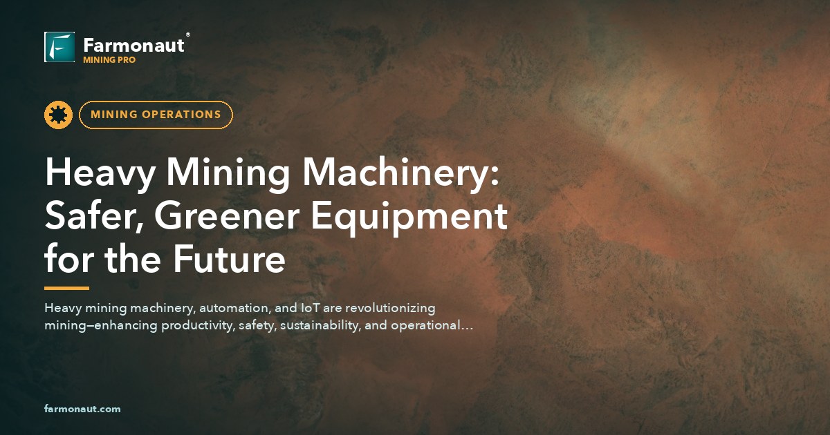 Heavy Mining Machinery: Safer, Greener Equipment For The Future