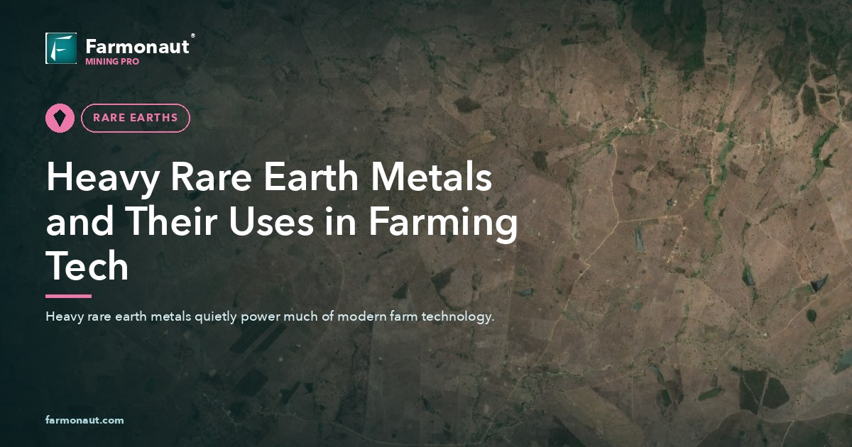Heavy Rare Earth Metals And Their Uses In Farming Tech