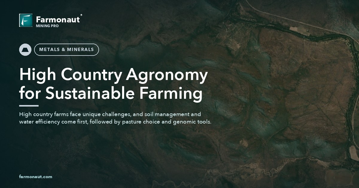 High Country Applications Agronomy: Genomic &Amp; Antimony Use 116 High Country Agronomy For Sustainable Farming