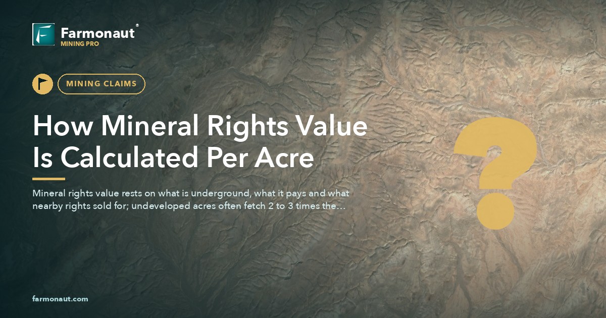 How Mineral Rights Value Is Calculated Per Acre