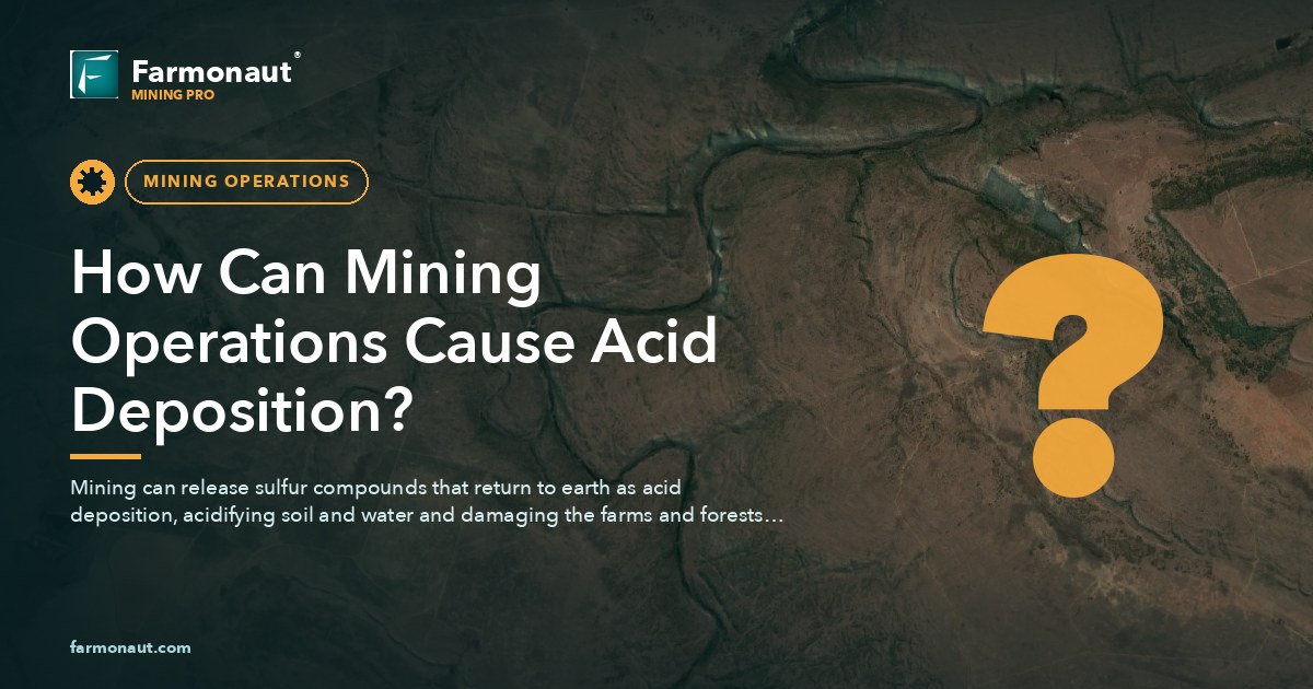 How Can Mining Operations Cause Acid Deposition?