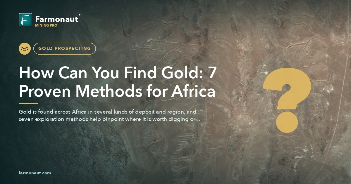 How Can You Find Gold: 7 Proven Methods For Africa