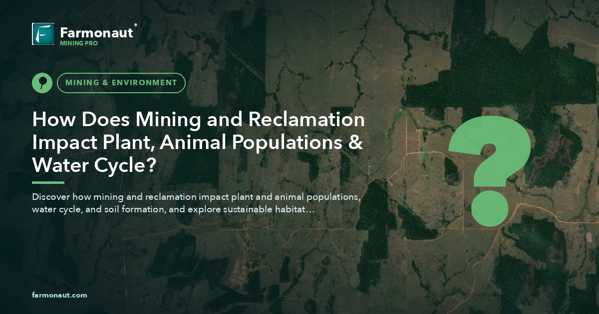 How Does Mining And Reclamation Impact Plant, Animal Populations &Amp; Water Cycle?