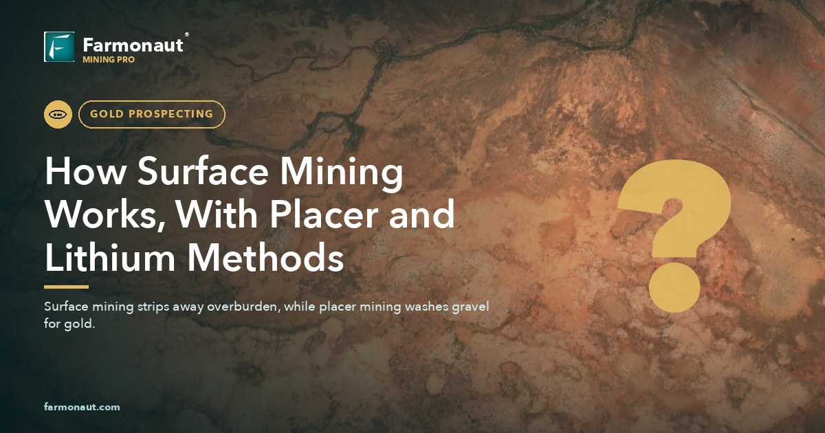 How Surface Mining Works, With Placer And Lithium Methods