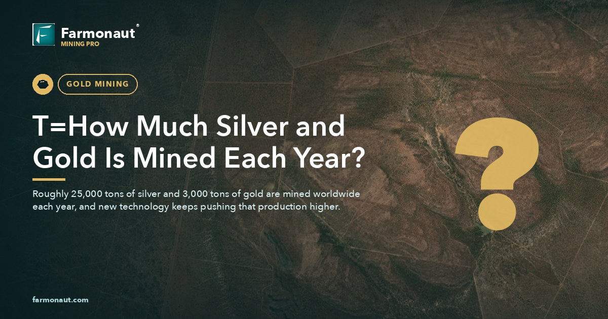 T=How Much Silver And Gold Is Mined Each Year?