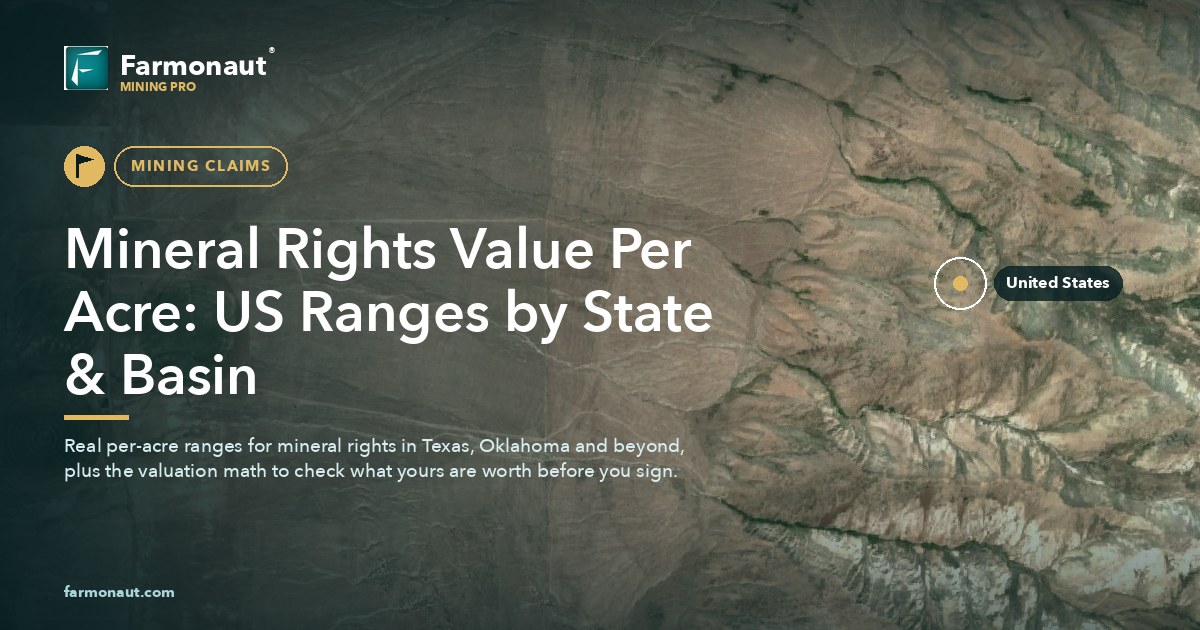 Mineral Rights Value Per Acre: Us Ranges By State &Amp; Basin
