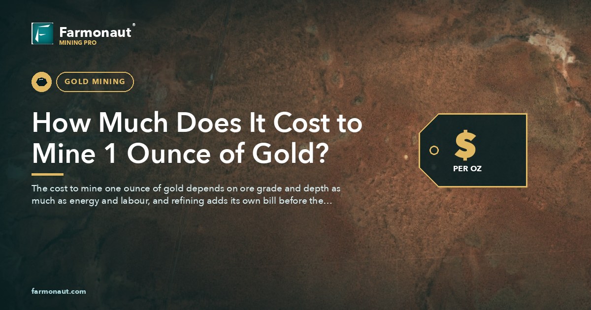 How Much Does It Cost To Mine 1 Ounce Of Gold? 178 How Much Does It Cost To Mine 1 Ounce Of Gold?