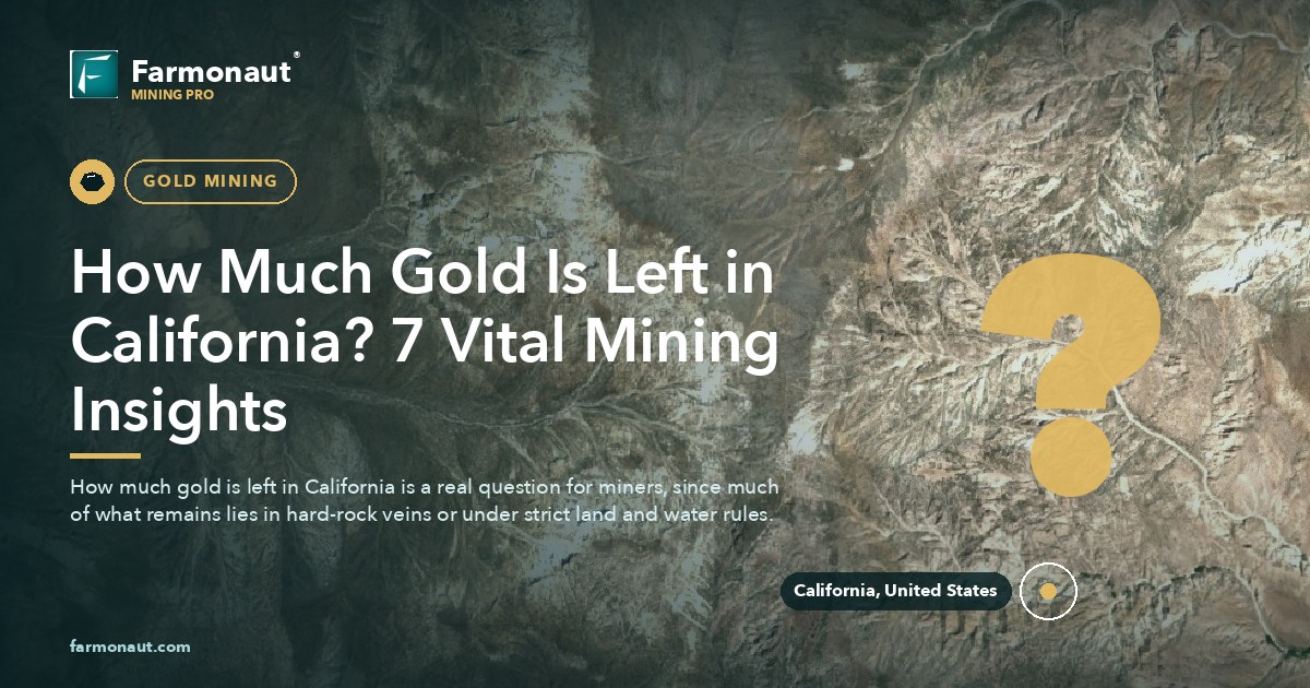 How Much Gold Is Left In California? 7 Vital Mining Insights