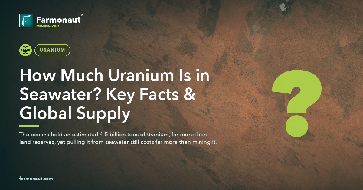 How Much Uranium Is In Seawater? Key Facts &Amp; Global Supply