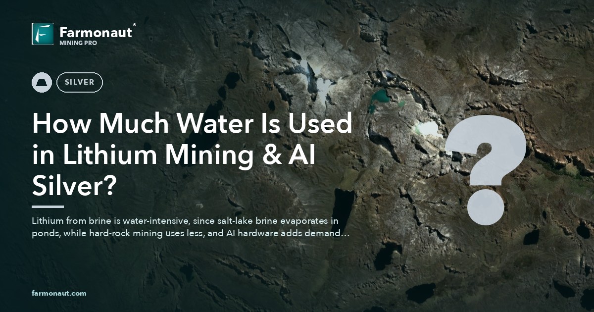 How Much Water Is Used In Lithium Mining &Amp; Ai Silver?