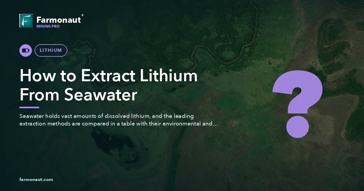 How To Extract Lithium From Seawater