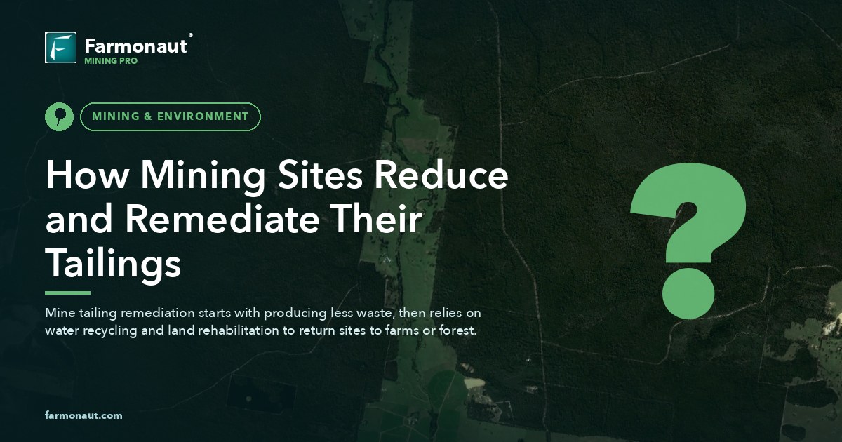 How Mining Sites Reduce And Remediate Their Tailings