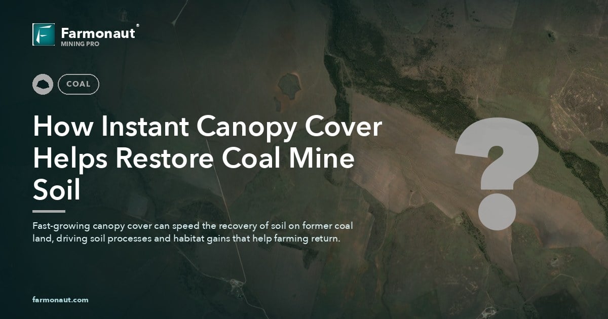 How Instant Canopy Cover Helps Restore Coal Mine Soil