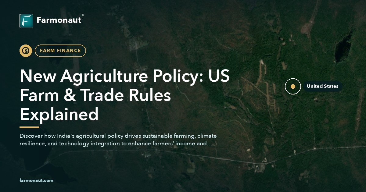 New Agriculture Policy: Us Farm &Amp; Trade Rules Explained
