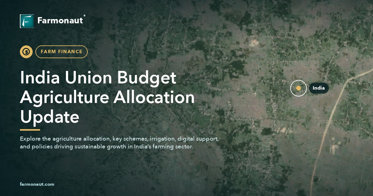 India Union Budget Agriculture Allocation Update