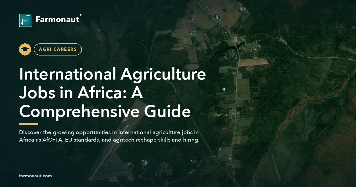 International Agriculture Jobs In Africa: A Comprehensive Guide