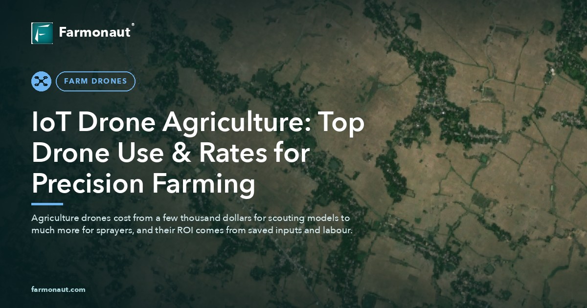 Iot Drone Agriculture: Top Drone Use &Amp; Rates For Precision Farming