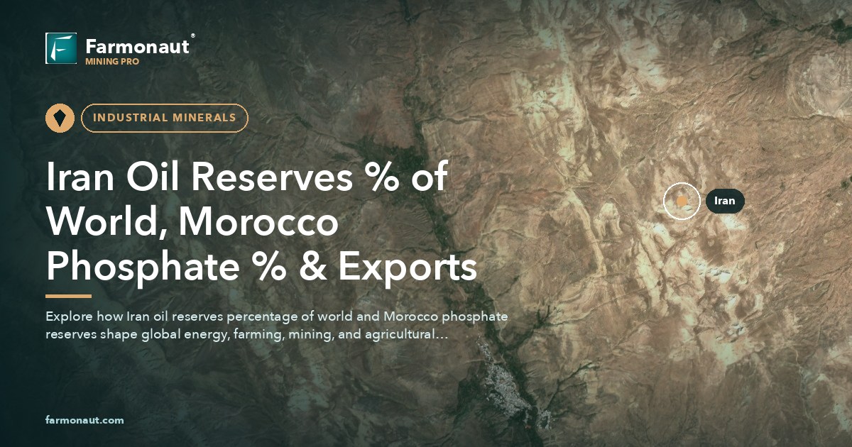 Iran Oil Reserves % Of World, Morocco Phosphate % &Amp; Exports