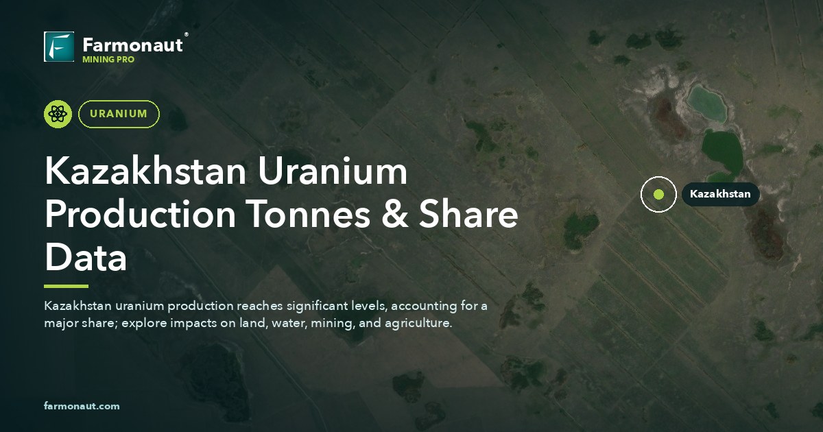 Kazakhstan Uranium Production Tonnes &Amp; Share Data