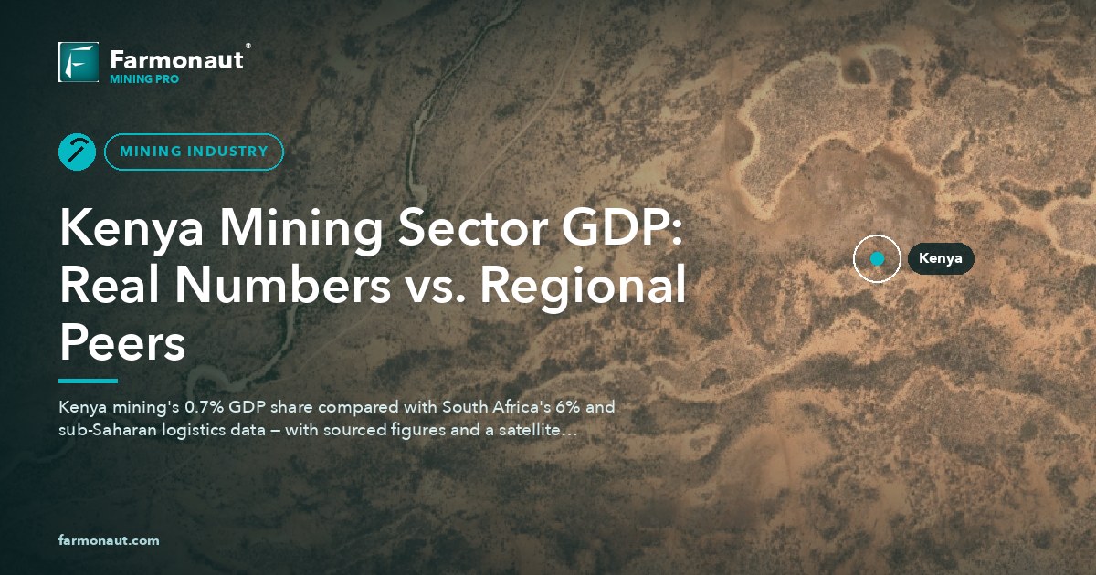 Kenya Mining Sector Gdp: Real Numbers Vs. Regional Peers