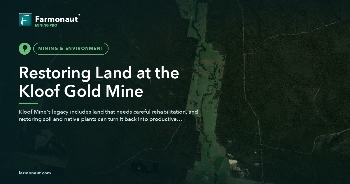 Restoring Land At The Kloof Gold Mine