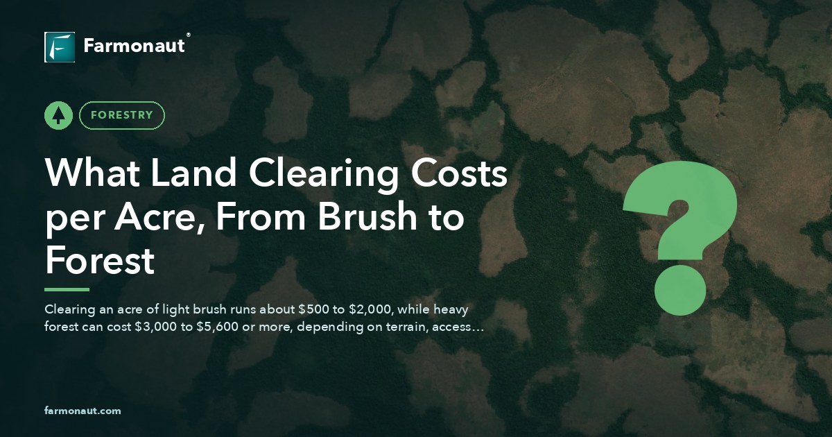 What Land Clearing Costs Per Acre, From Brush To Forest