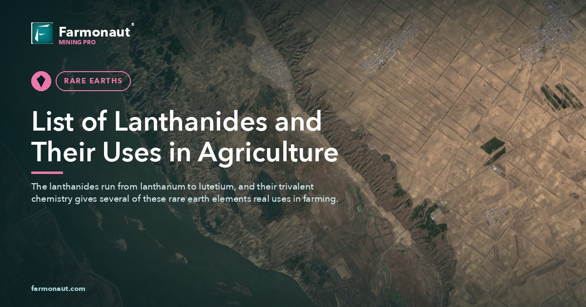 List Of Lanthanides And Their Uses In Agriculture
